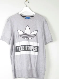 Men's Vintage Adidas Grey T-shirt L