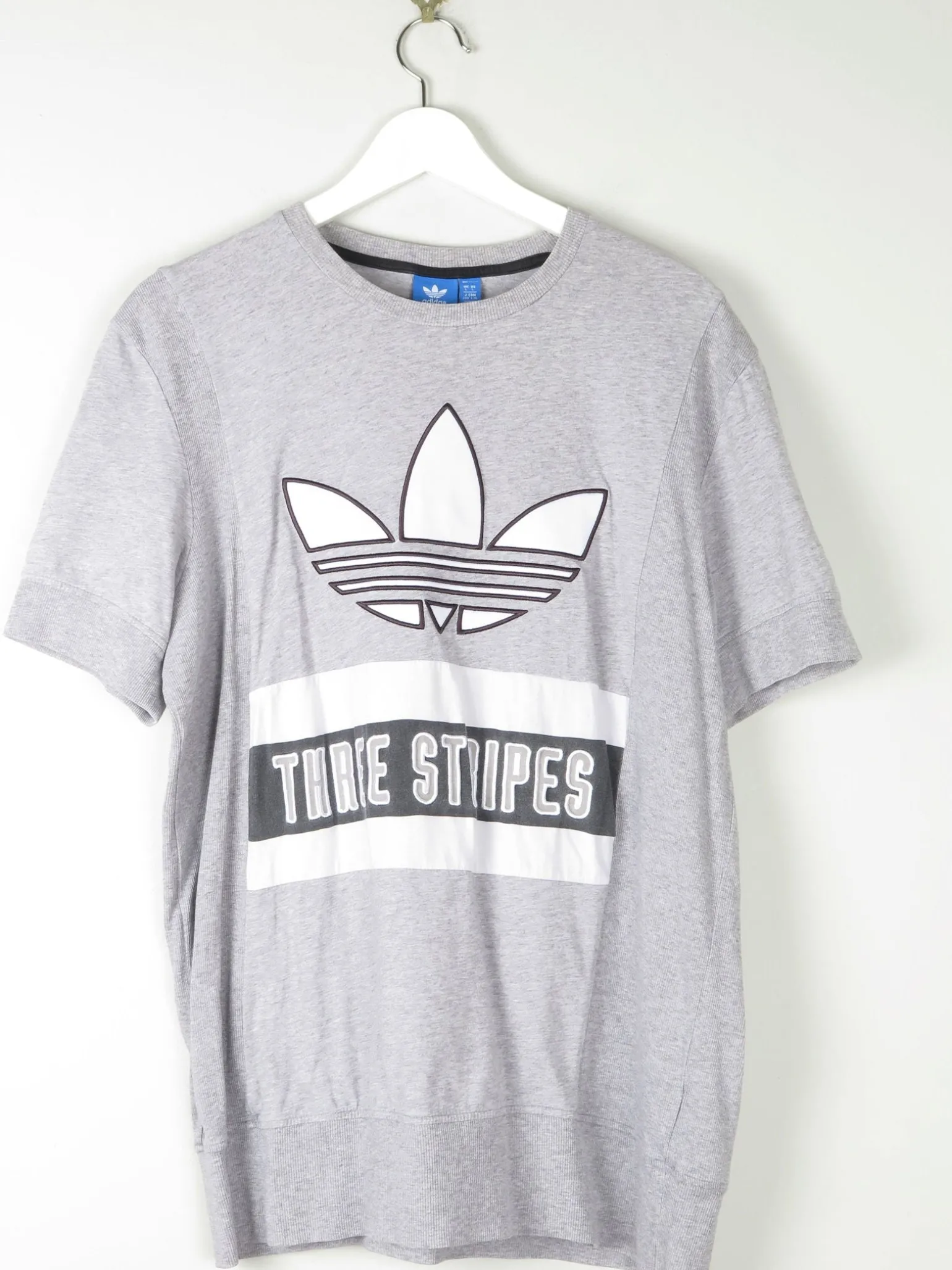 Men's Vintage Adidas Grey T-shirt L