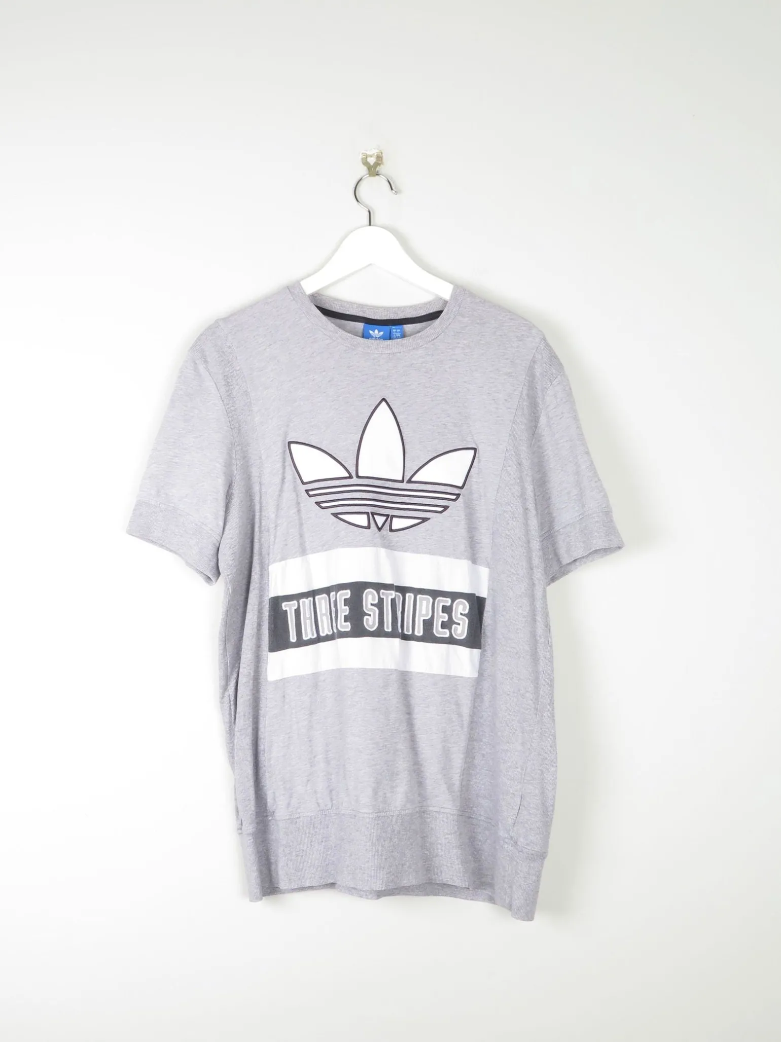 Men's Vintage Adidas Grey T-shirt L
