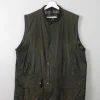 Men's Vintage Barbour Gilet Waxed Green XL