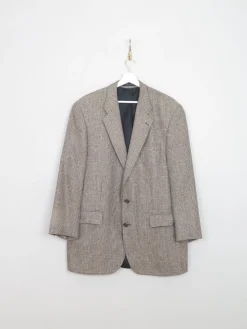 Men's Vintage Beige Check Chaps Jacket 42"