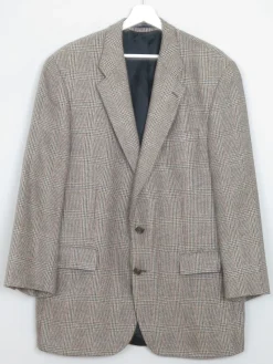 Men's Vintage Beige Check Chaps Jacket 42"