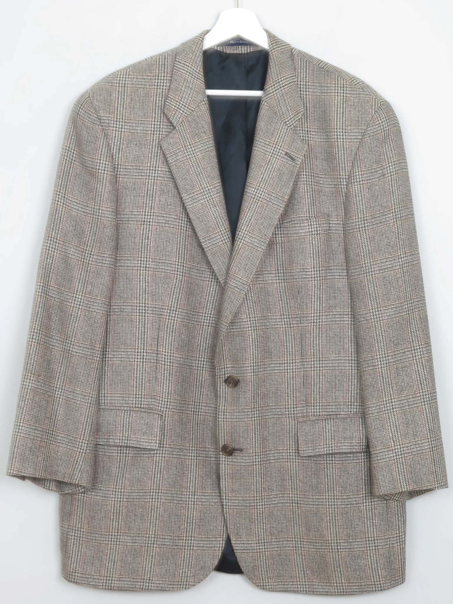 Men's Vintage Beige Check Chaps Jacket 42"