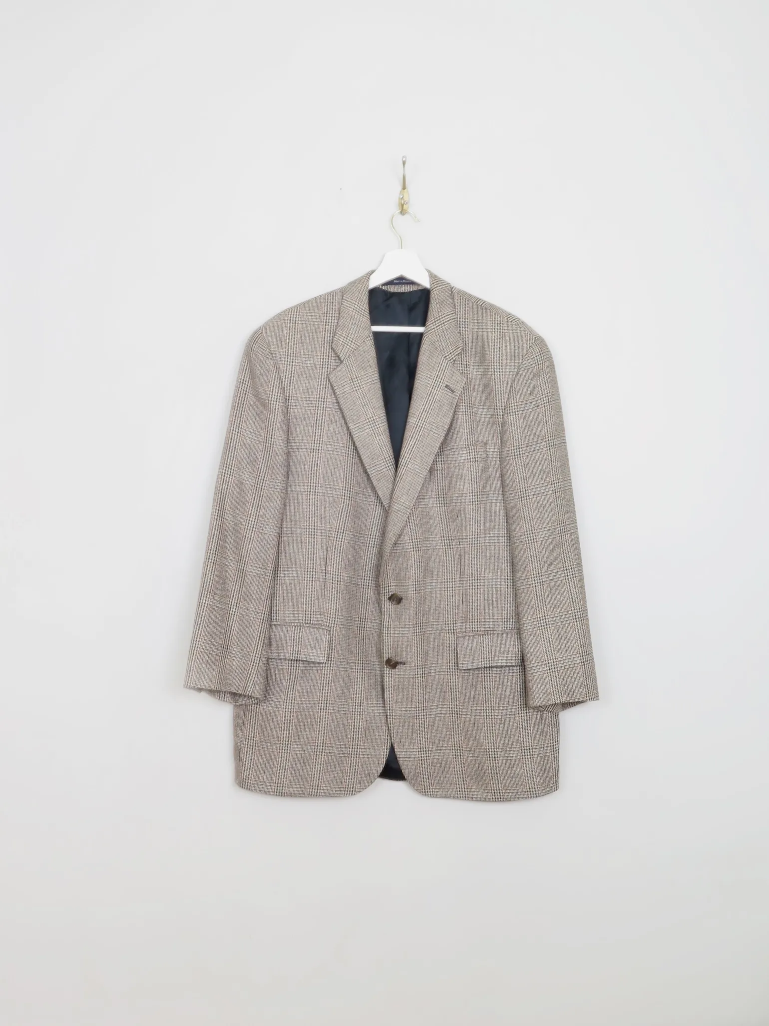Men's Vintage Beige Check Chaps Jacket 42"