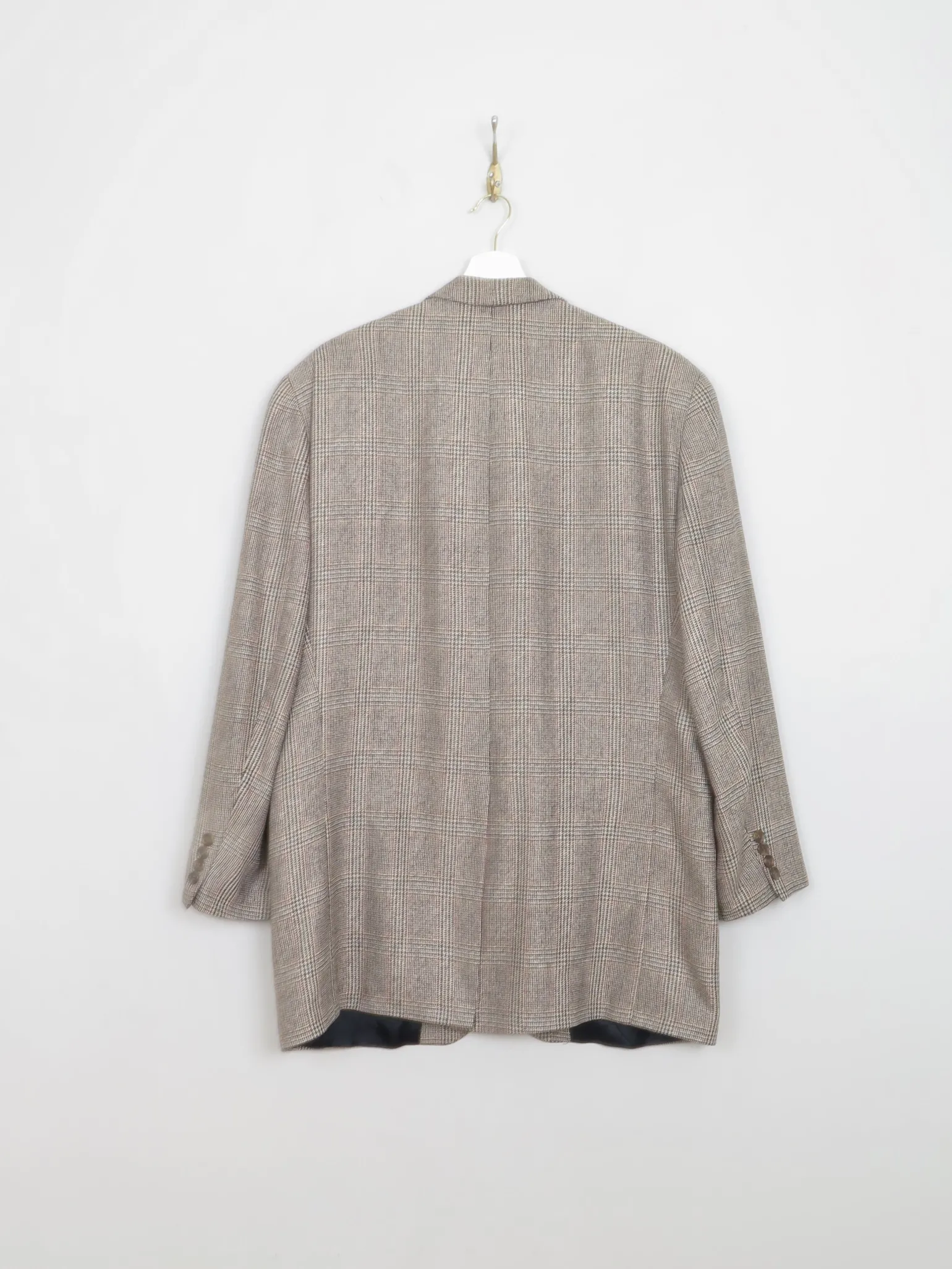 Men's Vintage Beige Check Chaps Jacket 42"