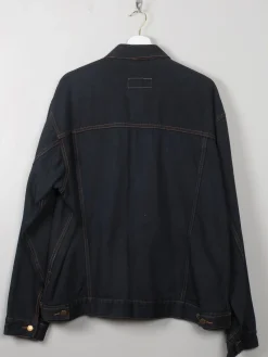 Men's Vintage Black Denim Jacket M/L
