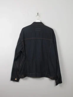 Men's Vintage Black Denim Jacket M/L