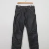 Men's Vintage Black Leather Trousers 34W