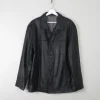 Men's Vintage Black Leather Jacket M Relaxed Fit