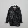 Men's Vintage Black Leather Jacket M/L