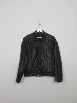 Men's Vintage Black Leather S