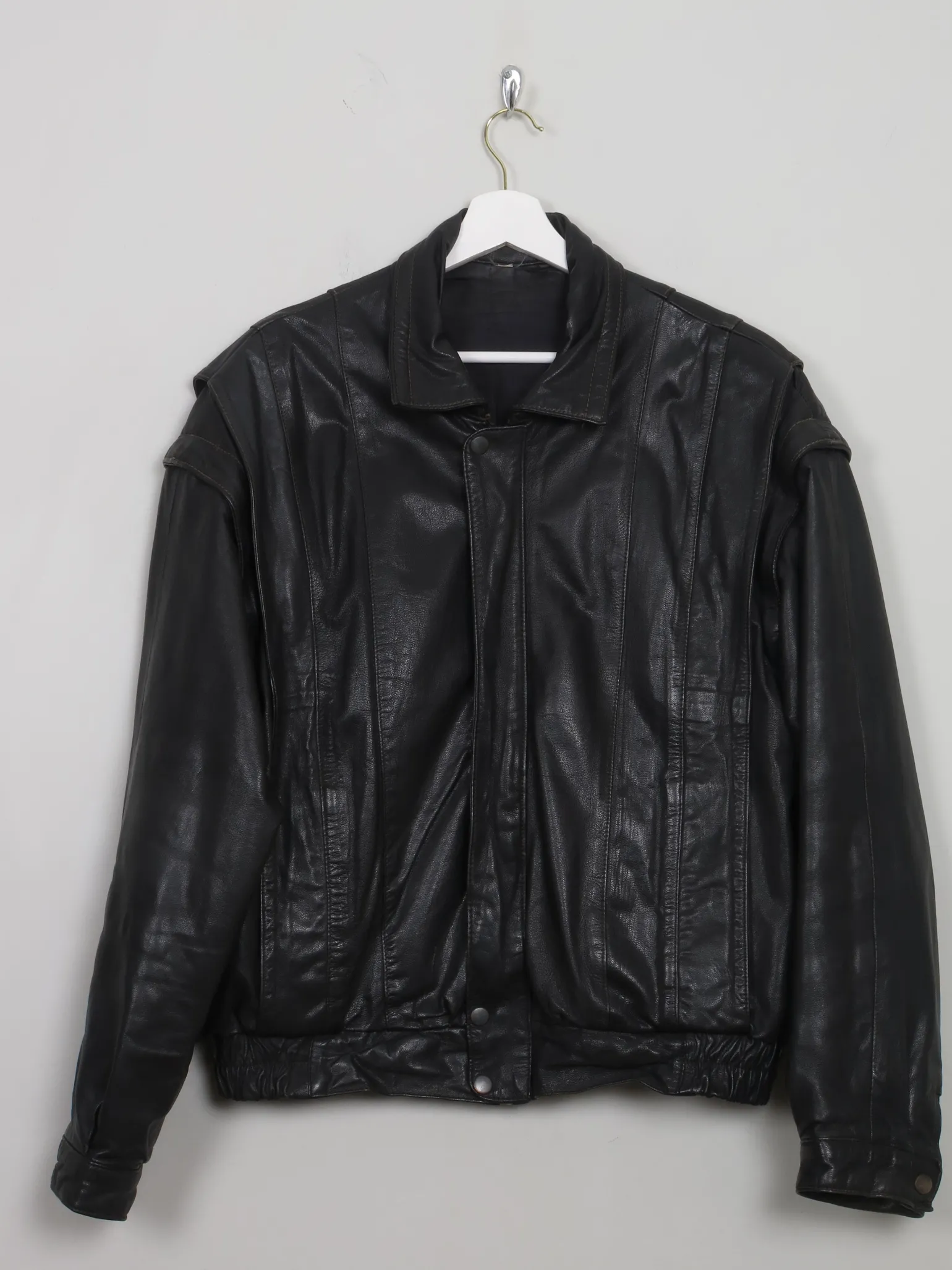 Men's Vintage Black Leather S