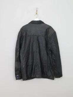 Men's VIntage Black Leather Jacket M/L