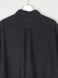 Men's Vintage Black Linen Gap Shirt Oversized M