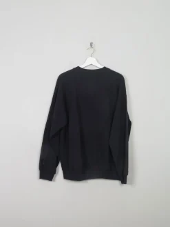 Men's Vintage Black Sweatshirt With Logo L