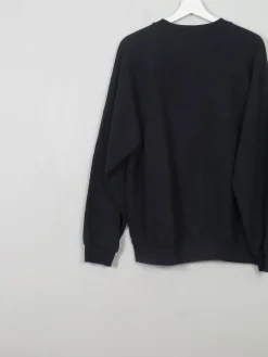 Men's Vintage Black Sweatshirt With Logo L
