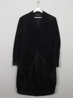 Mens Vintage Black Tails Coat 40