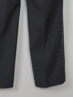 Men's Vintage Black Tuxedo Trousers  32 W/30 L