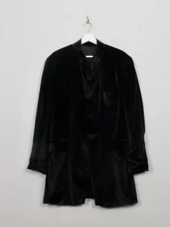 Men's Vintage Black Velvet Jacket 44/L