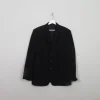 Men's Vintage Black Wool Jacket 42"
