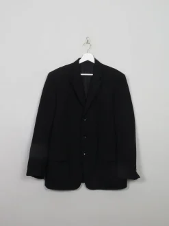 Men's Vintage Black Wool Jacket 42