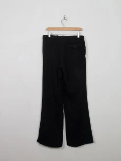Men's Vintage Black Wool Trousers 31" W