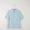 Men's Vintage Blue Check  Shirt L