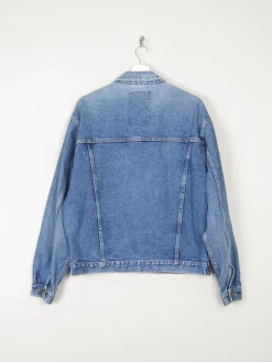 Men's Vintage Blue Denim Jacket Oversized 80s M
