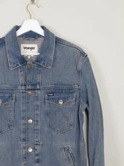 Men's Vintage Blue Denim Jacket Wrangler L