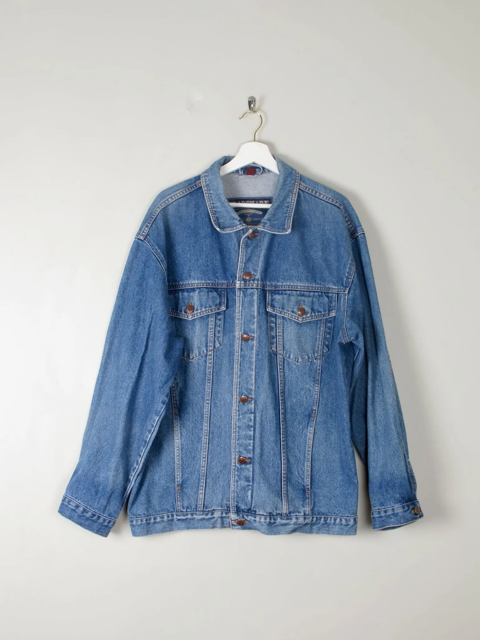 Men's Vintage Blue Denim Jacket L/XL