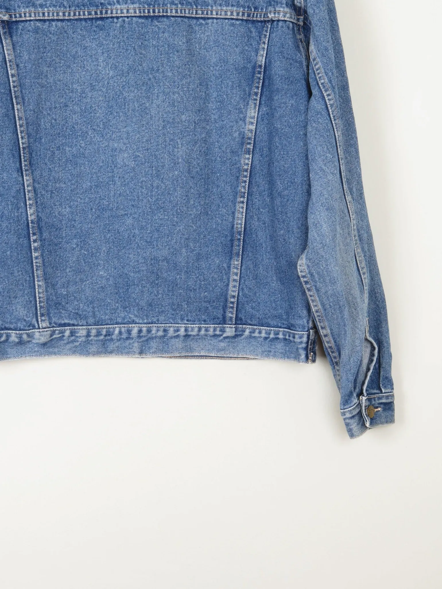 Men's Vintage Blue Denim Jacket Oversized 80s M
