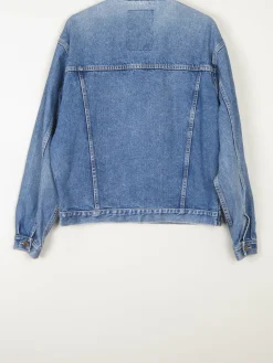 Men's Vintage Blue Denim Jacket Oversized 80s M