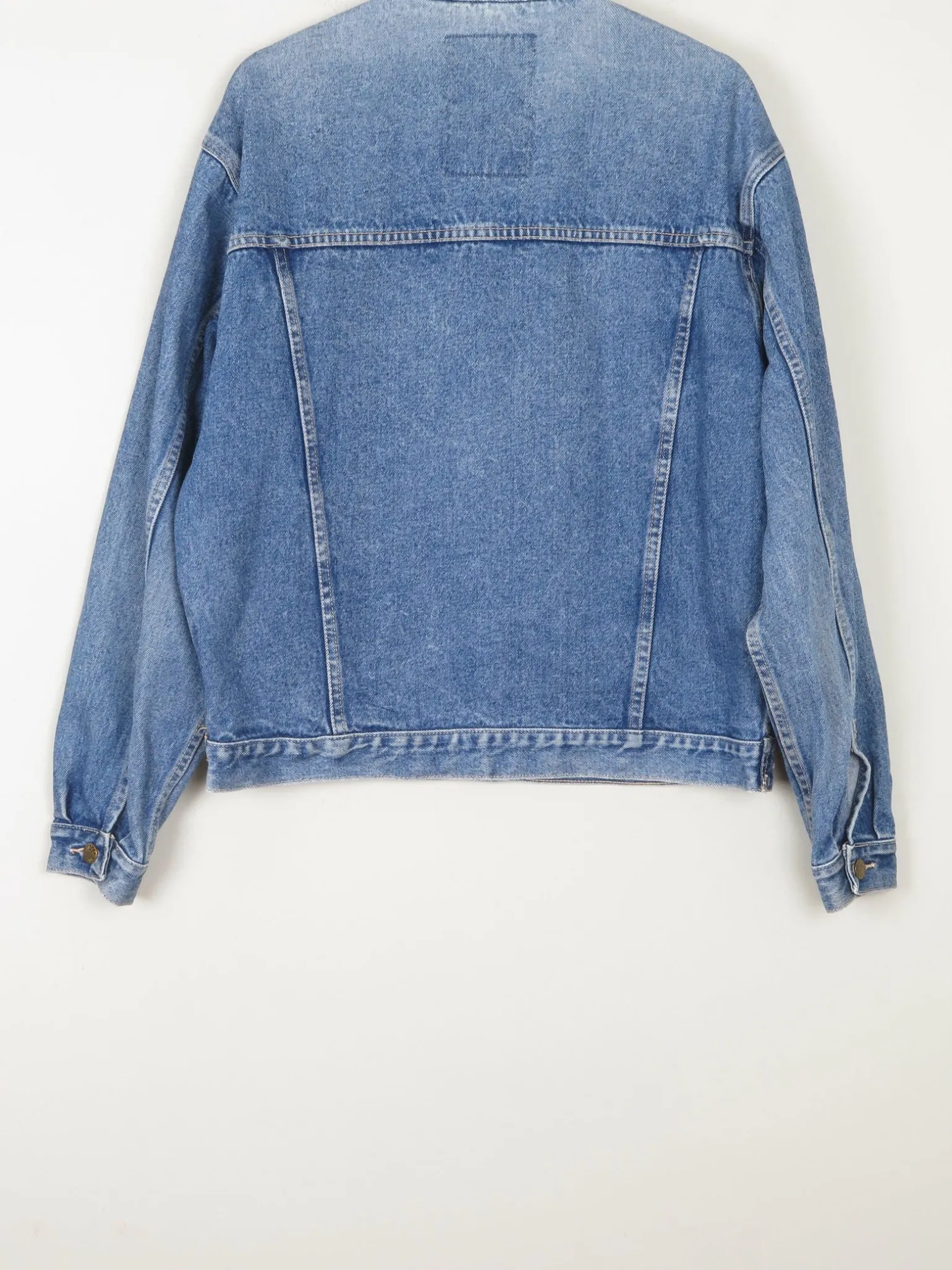 Men's Vintage Blue Denim Jacket Oversized 80s M