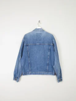 Men's Vintage Blue Denim Jacket Oversized 80s M