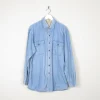 Men's Vintage Blue Denim Shirt L