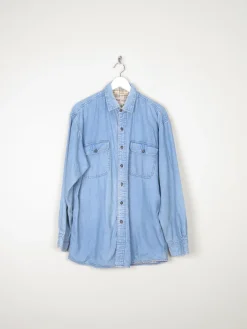 Men's Vintage Blue Denim Shirt L