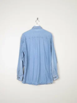 Men's Vintage Blue Denim Shirt L
