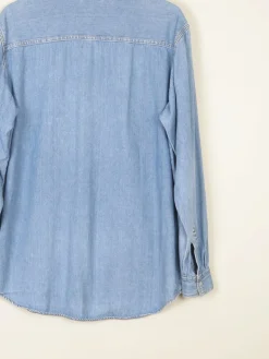 Men's Vintage Blue Denim Shirt S