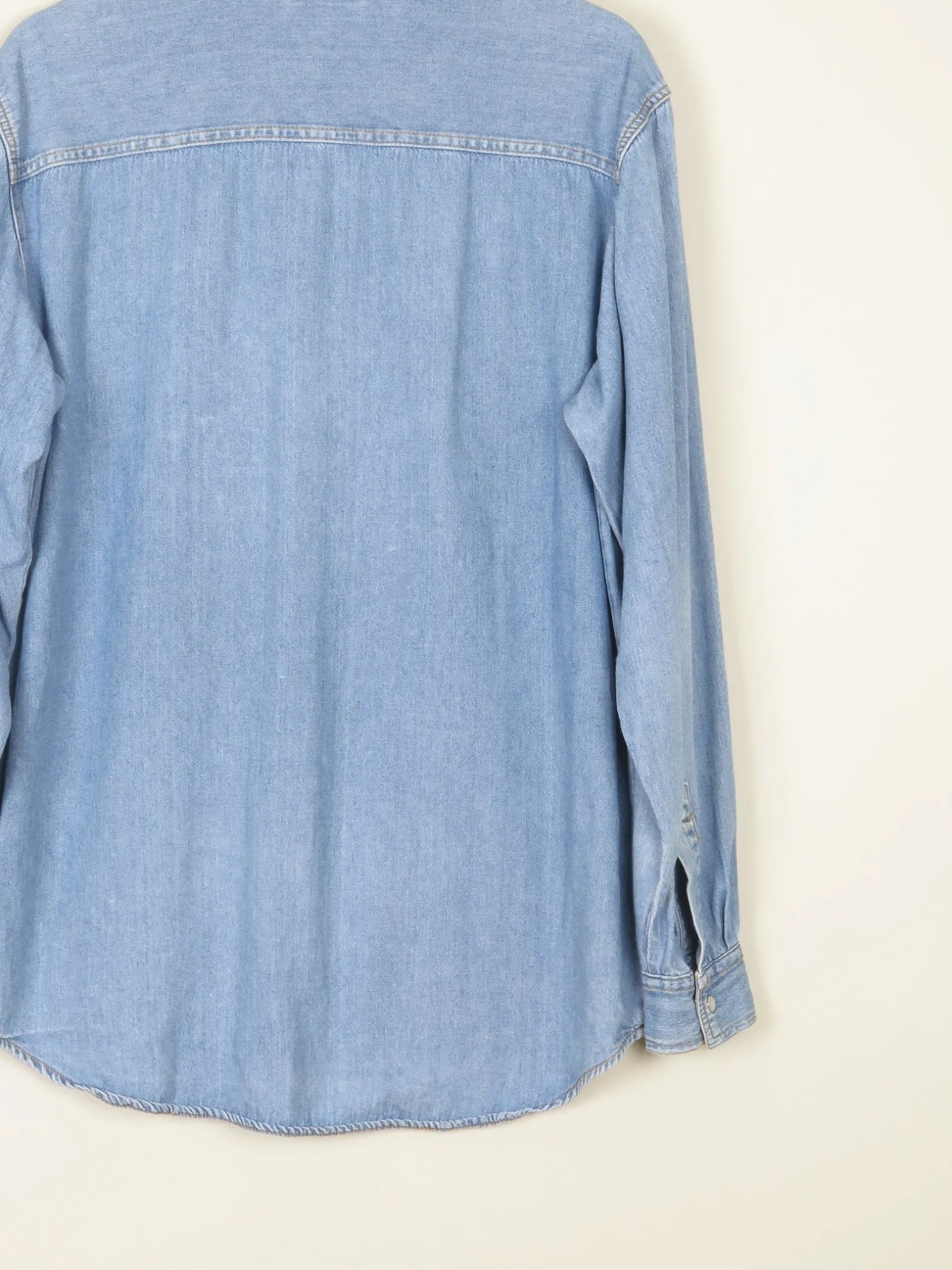 Men's Vintage Blue Denim Shirt S