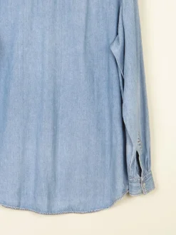 Men's Vintage Blue Denim Shirt S