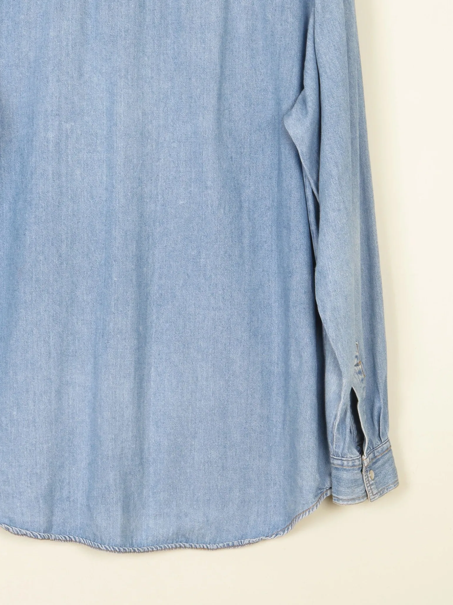 Men's Vintage Blue Denim Shirt S