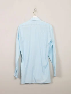 Men's Vintage Blue Embroidered Shirt S/M