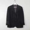 Men's Vintage Blue Printed Velvet Blazer By Indian Homme 38/40 S