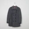 Men's Vintage Blue Tweed Short Coat 44/L