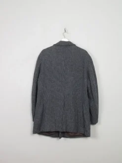 Men's Vintage Blue Tweed Short Coat 44/L