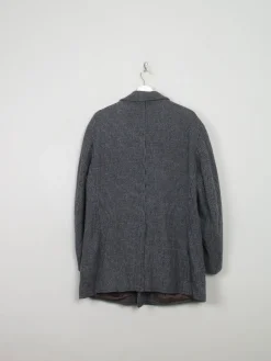 Men's Vintage Blue Tweed Short Coat 44/L