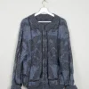 Men's Vintage Blue Wool Zip Cardigan Marc Bellini M