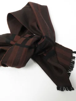 Men's Vintage Brown & Rust Scarf