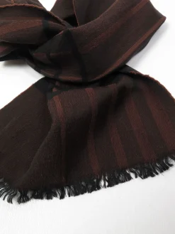 Men's Vintage Brown & Rust Scarf