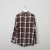 Men's Vintage Brown Flannel Shirt L